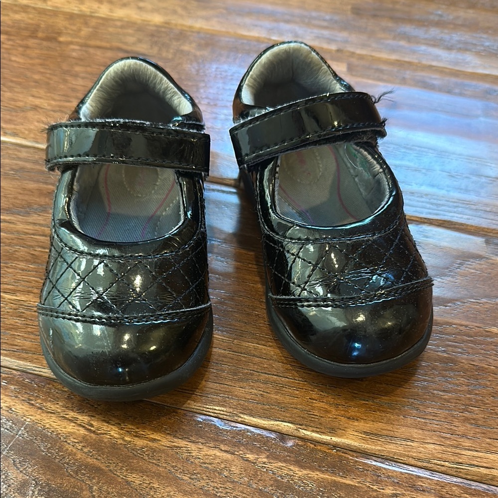 Girls Black Patent Leather Shoes